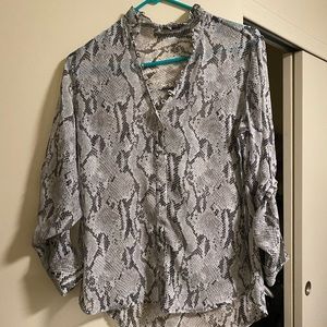 Express snake print blouse